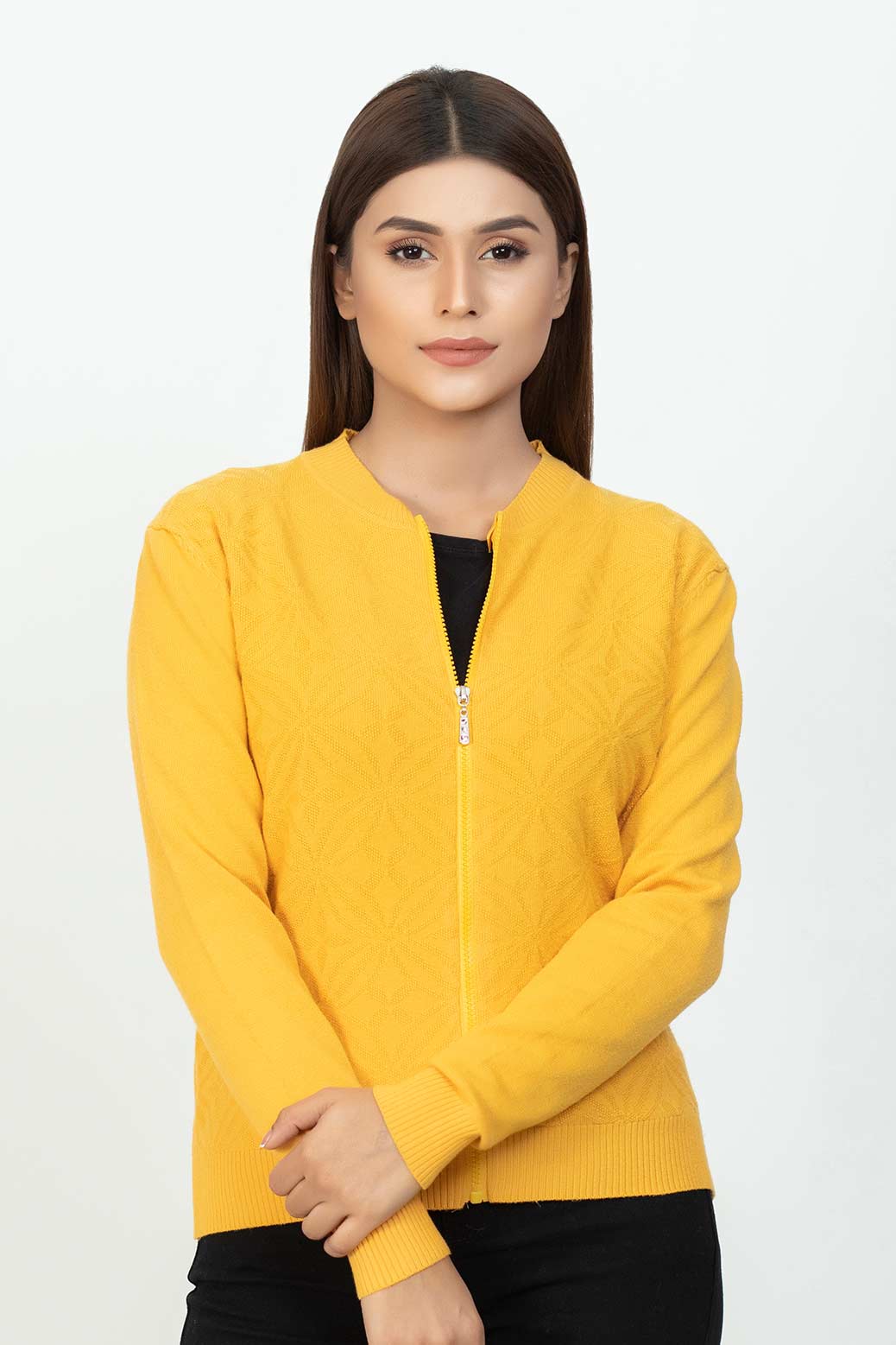 YELLOW-FULL SLEEVES-ZIPPER (19S*012-61)