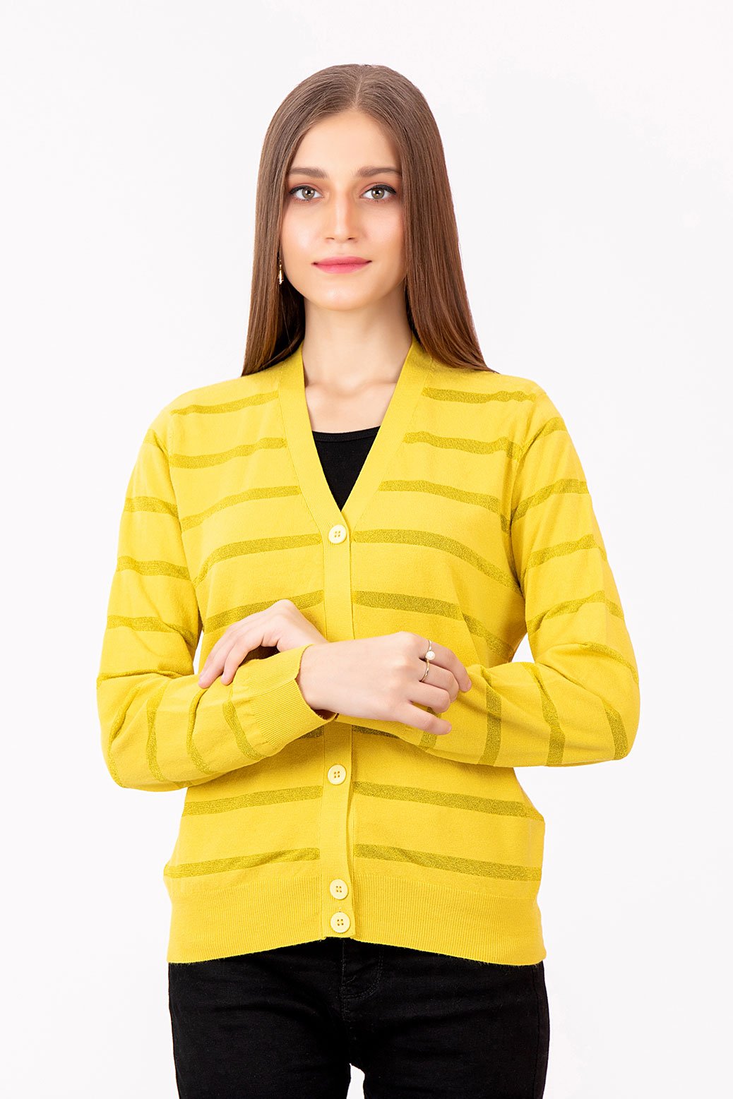 YELLOW-FULL SLEEVES-CARDIGAN (21U-005-63)