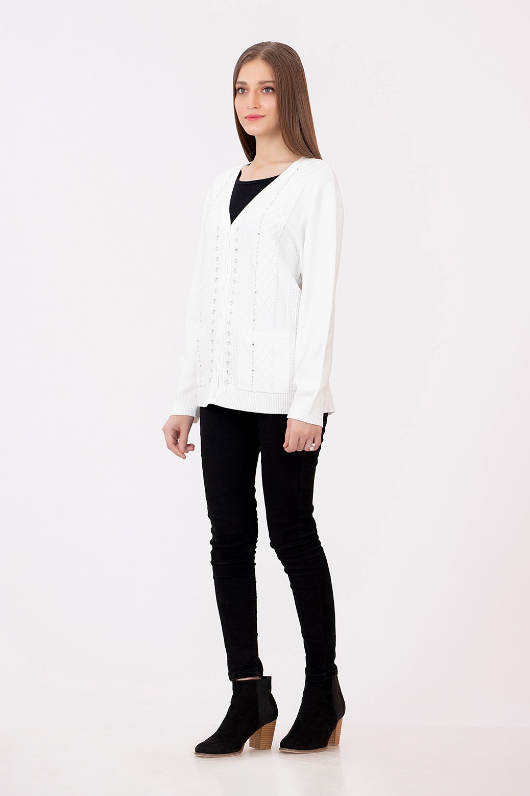 WHITE-FULL SLEEVES-CARDIGAN (21U-021-63)