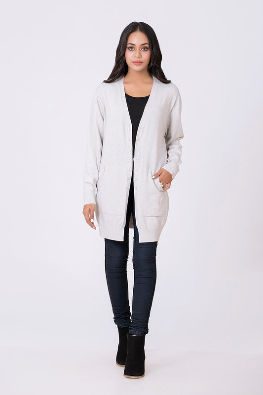 ASH+GRY-FULL SLEEVE-CARDIGAN (21U-043-63)