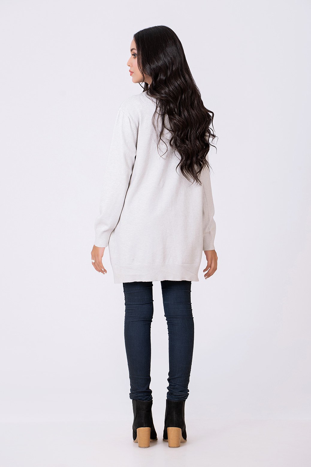 ASH+GRY-FULL SLEEVE-CARDIGAN (21U-043-63)