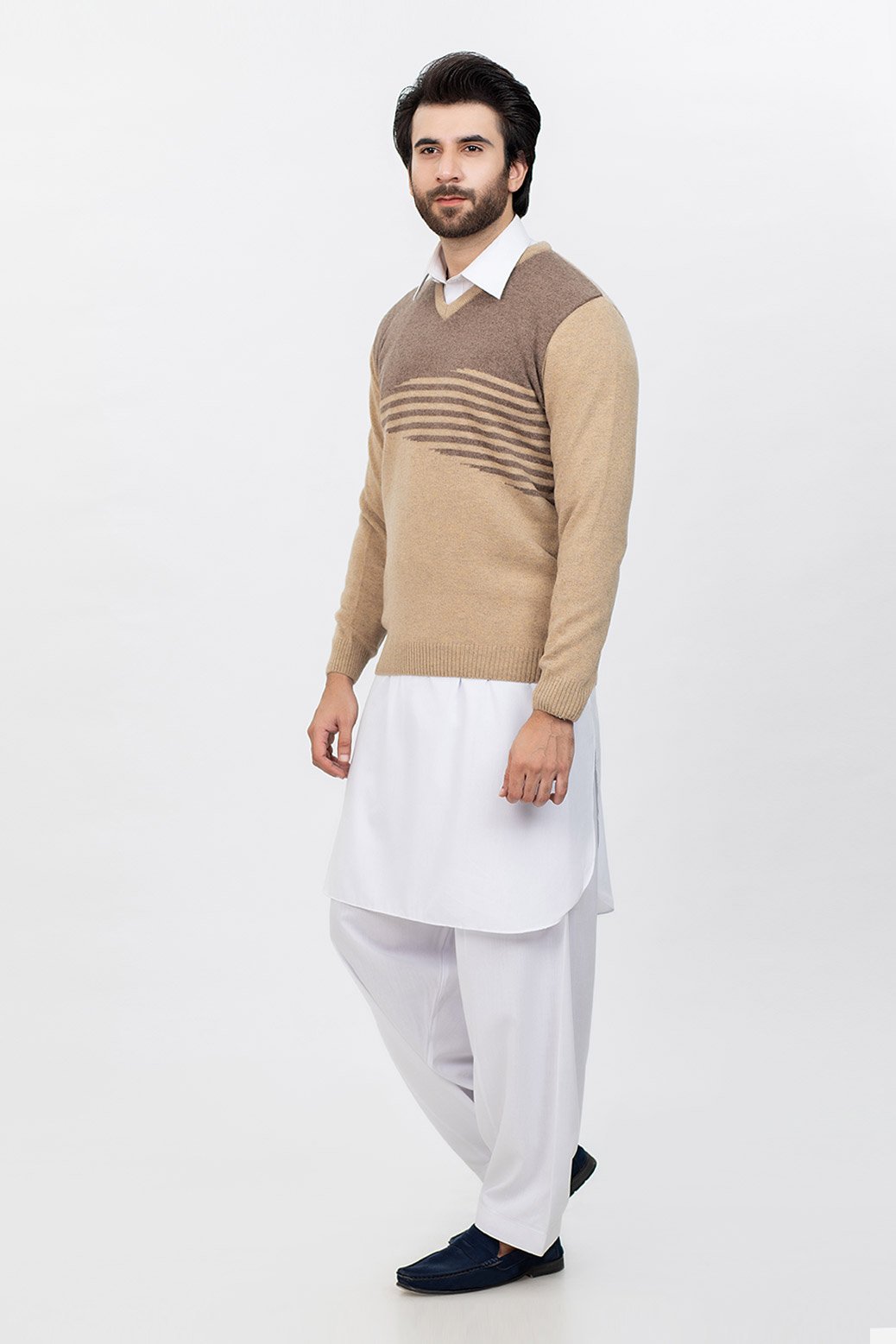 WHEAT-FULL SLEEVES-SWEATER (554-19)