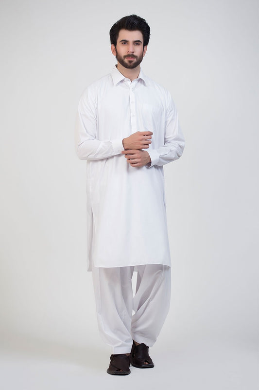 WHITE-BLENDED-SHALWAR SUIT (92496)