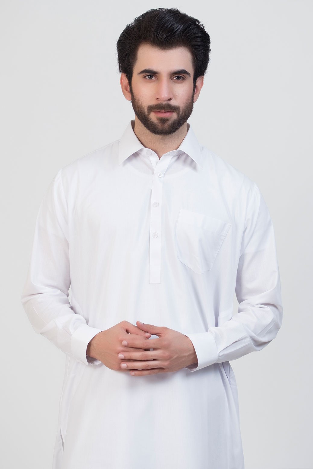 WHITE-BLENDED-SHALWAR SUIT (92496)