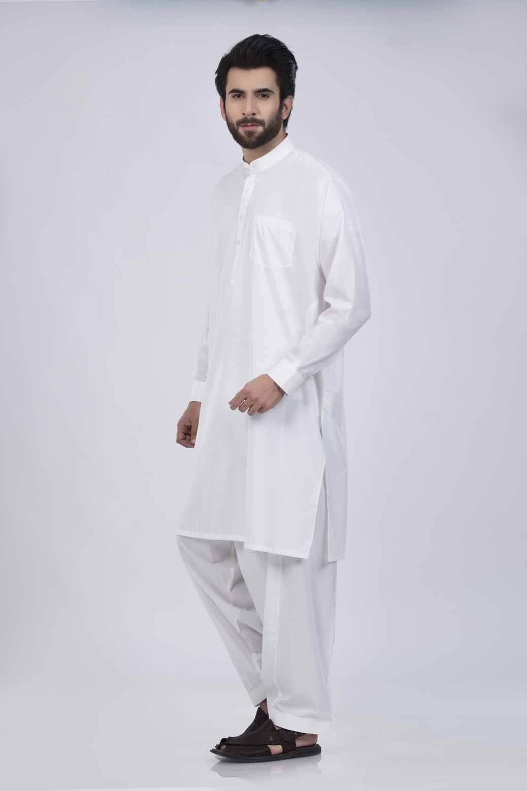 WHITE-BLENDED-SHALWAR SUIT (92497)