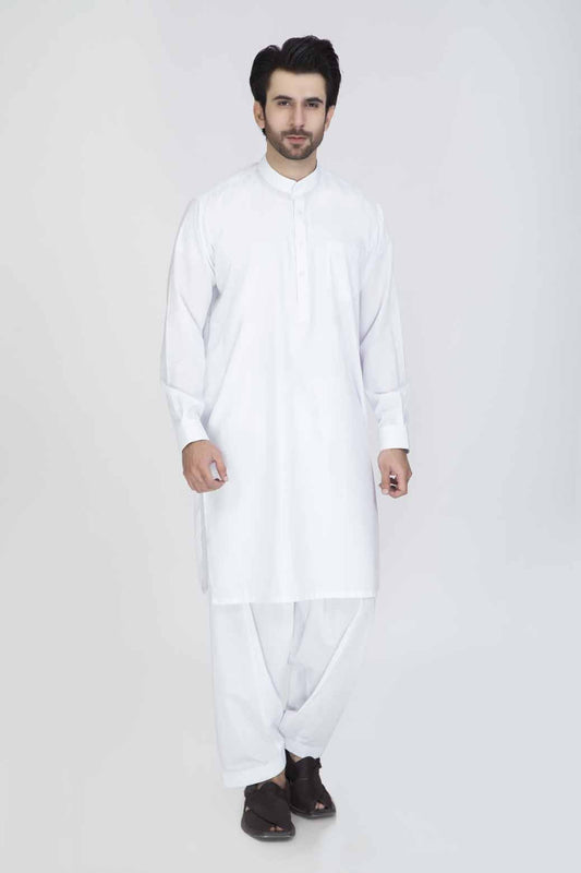 WHITE-BLENDED-SHALWAR SUIT (92539)