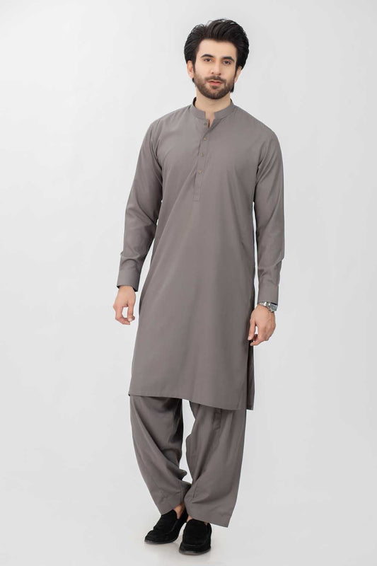 ASH-GREY-BLENDED-KURTA SHALWAR (99318)