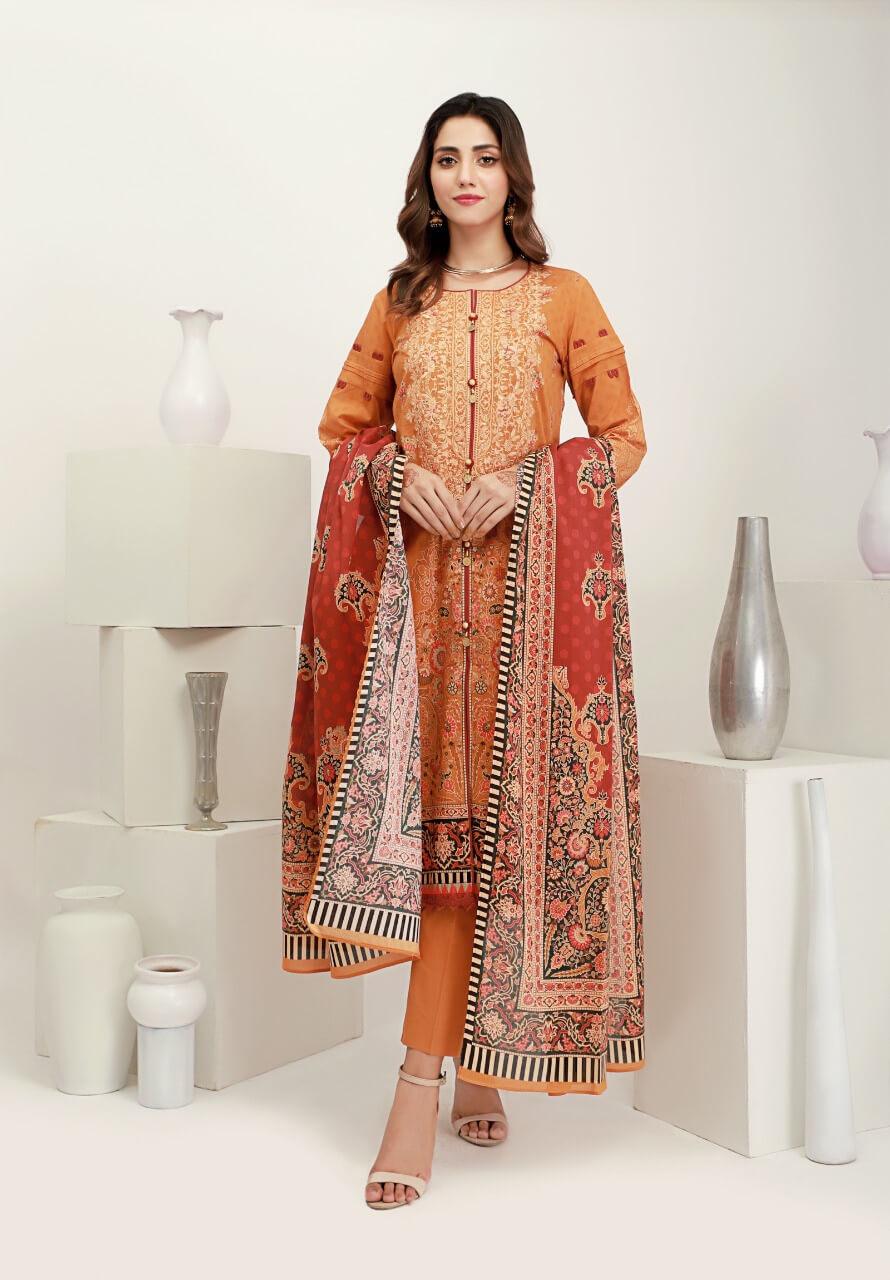 ACE Galleria Digital Embroidered Unstitched 3 Piece Lawn Suit ACE-12006 - FaisalFabrics.pk