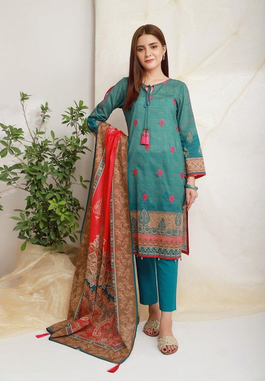 ACE Galleria Digital Embroidered Unstitched 3 Piece Lawn Suit ACE 12013 - FaisalFabrics.pk