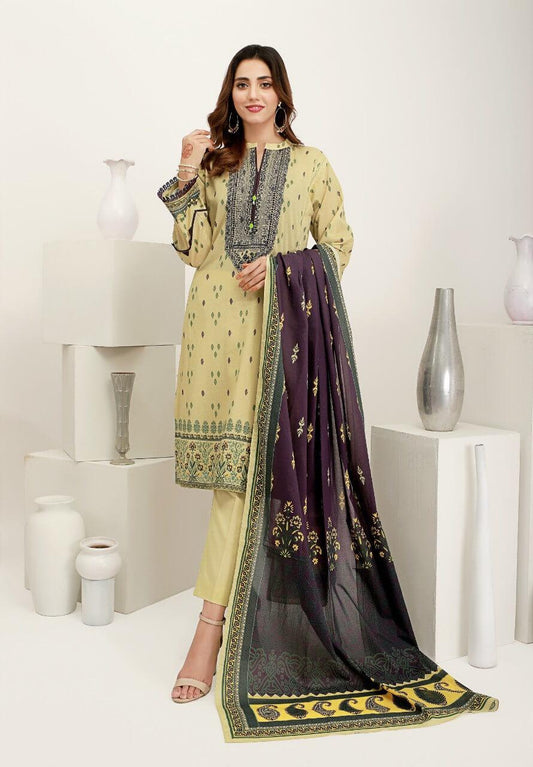 ACE Galleria Digital Embroidered Unstitched 3 Piece Lawn Suit ACE 12018 - FaisalFabrics.pk