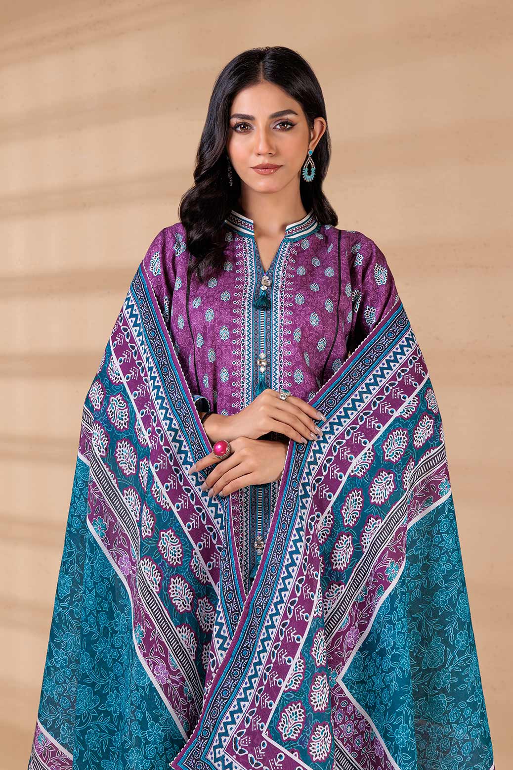 Ajrak Bliss - 3 PC (ACWO223P10)