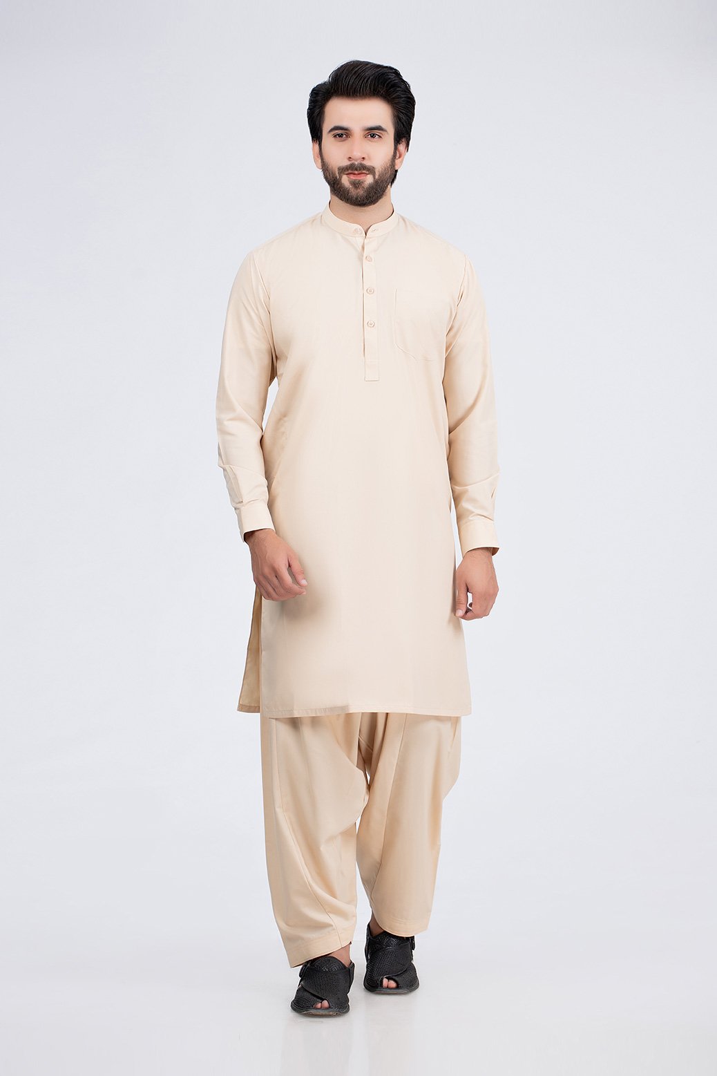 YELLOW-VISCOSE-SHALWAR SUIT (GSBB21-001)