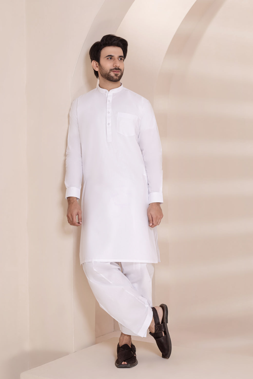 WHITE-BLENDED-SHALWAR SUIT (GSBB22-001)