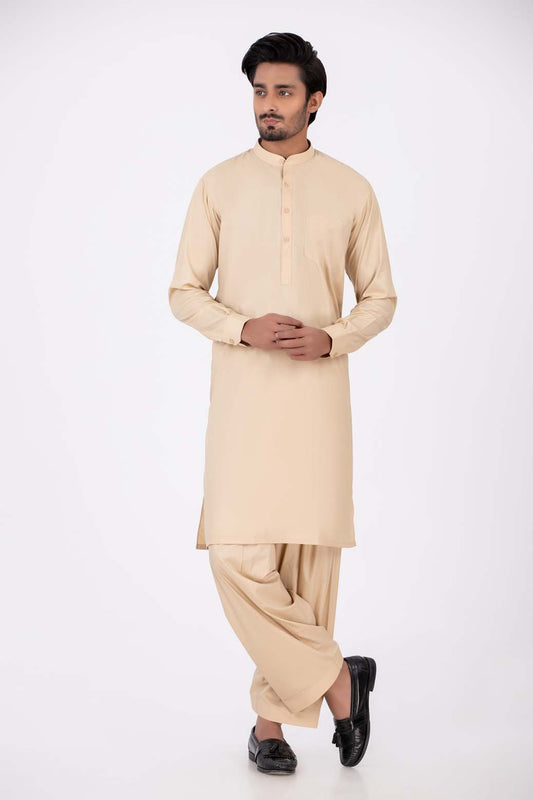 BEIGE-BLENDED-SHALWAR SUIT (GSBS21-017)