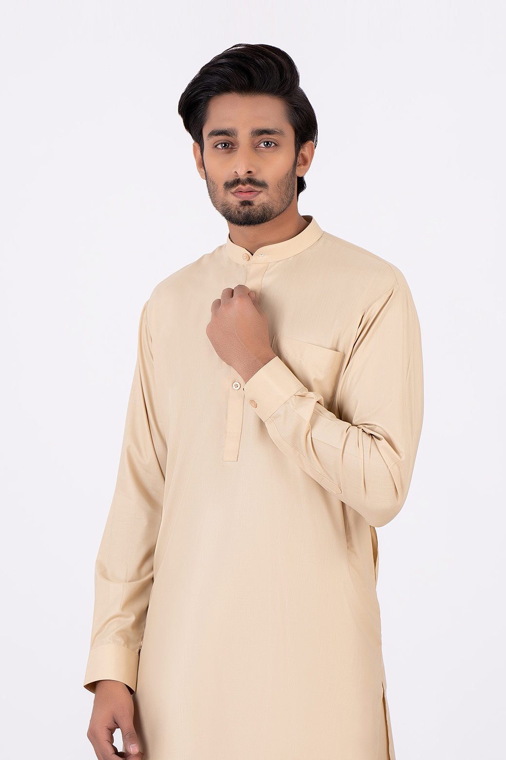 BEIGE-BLENDED-SHALWAR SUIT (GSBS21-017)