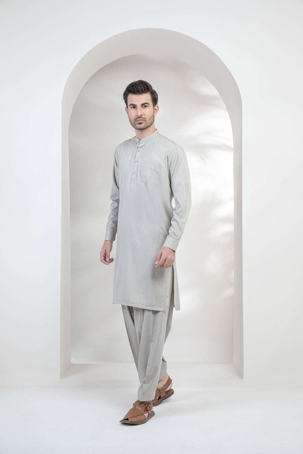 ANTIQUE IVORY-VISCOSE-SHALWAR SUIT (GSBS22-005)