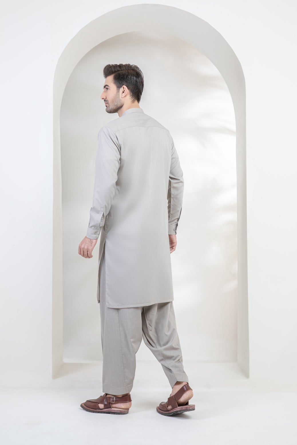 ASH GRAY-VISCOSE-SHALWAR SUIT (GSBS22-007)