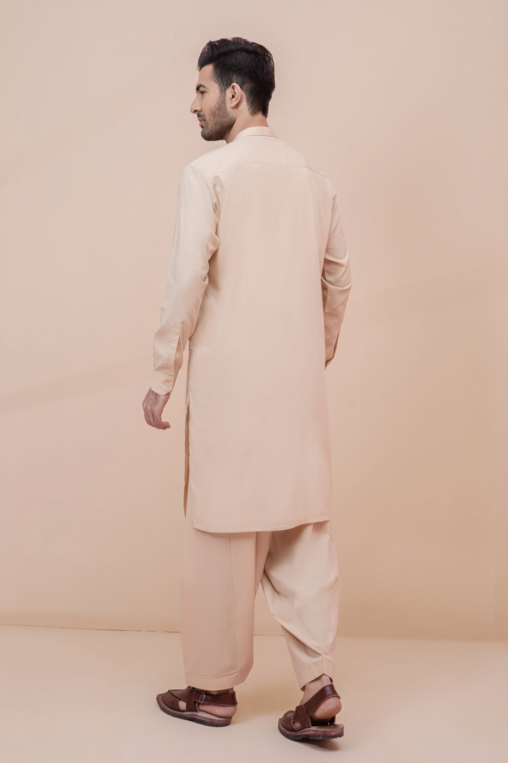 BEIGE-BLENDED-SHALWAR SUIT (GSBS22-019)