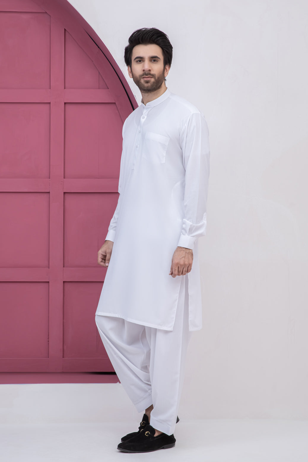 WHITE-BLENDED-SHALWAR SUIT (GSBS22-022)