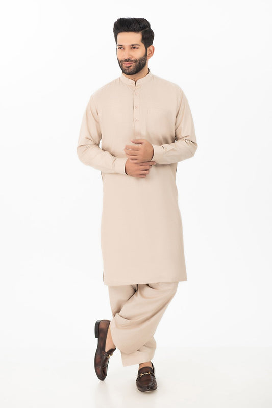 BEIGE-BLENDED-SHALWAR SUIT (GSBW20-005)