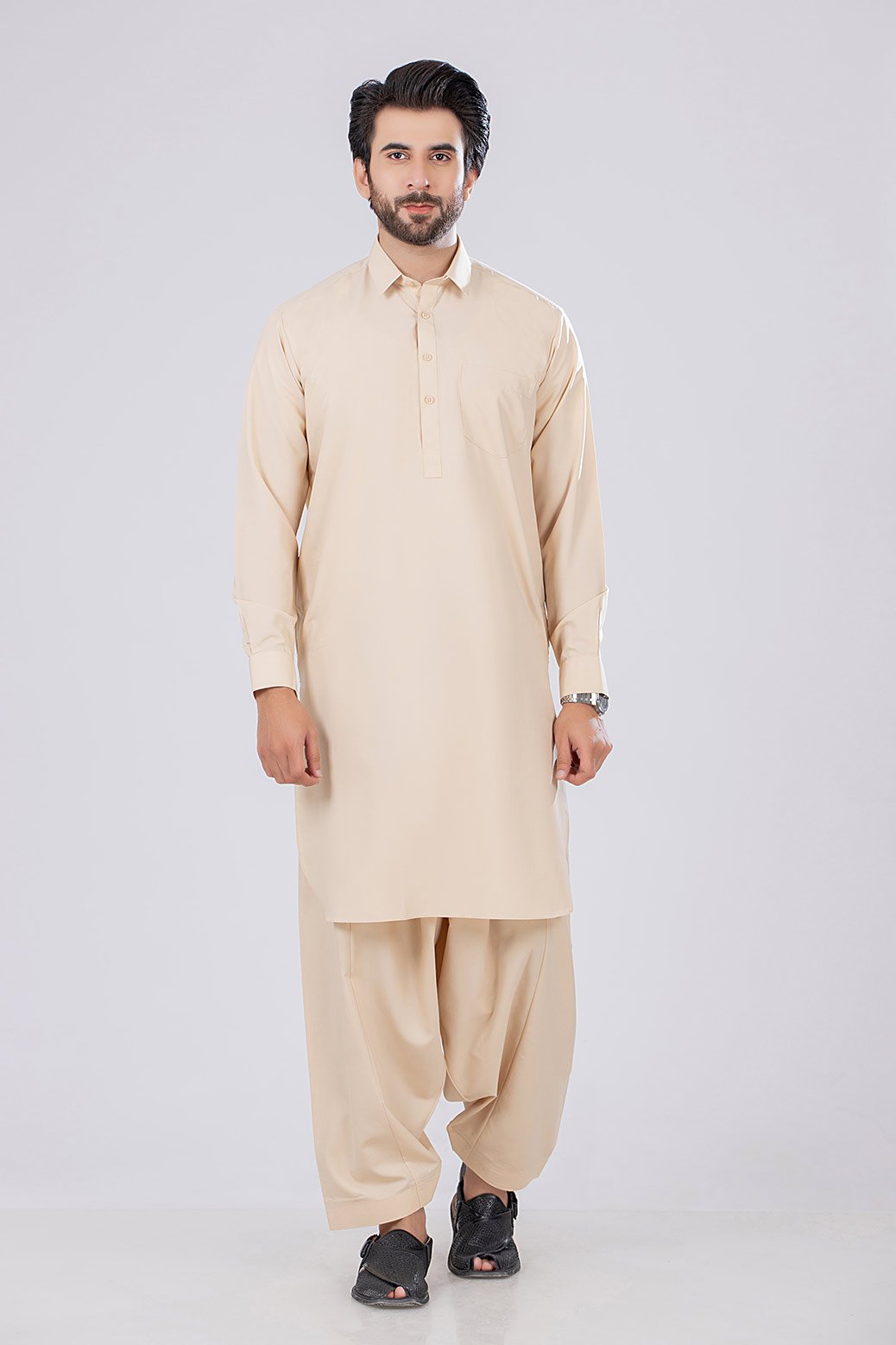 YELLOW-VISCOSE-SHALWAR SUIT (GSSB21-001)