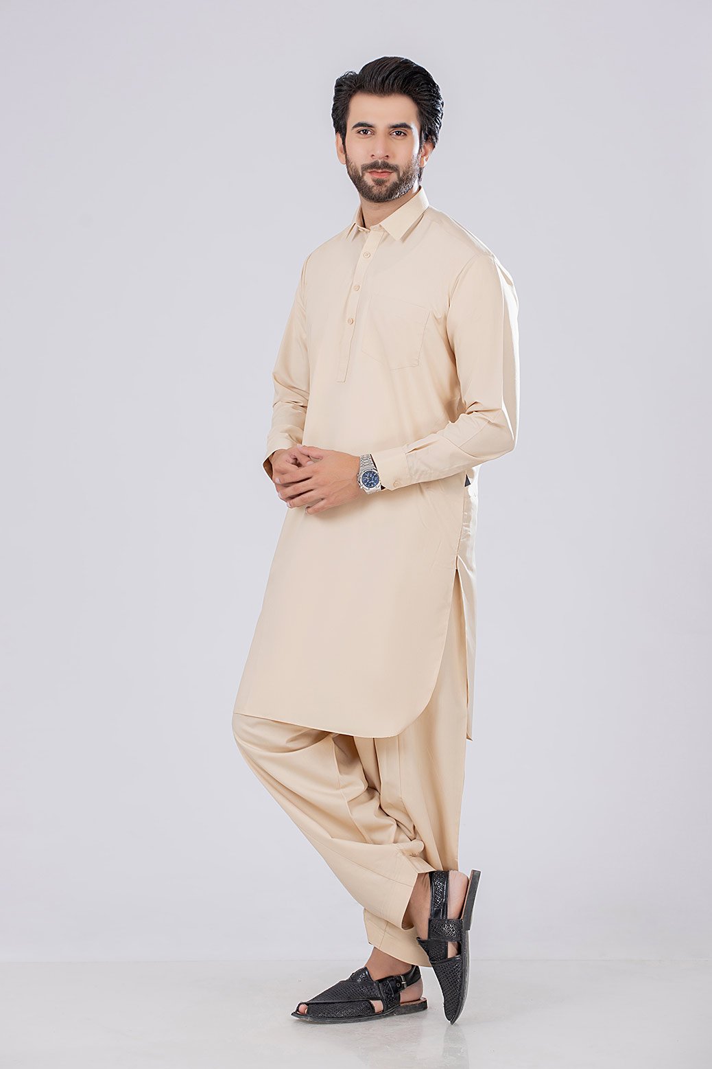 YELLOW-VISCOSE-SHALWAR SUIT (GSSB21-001)