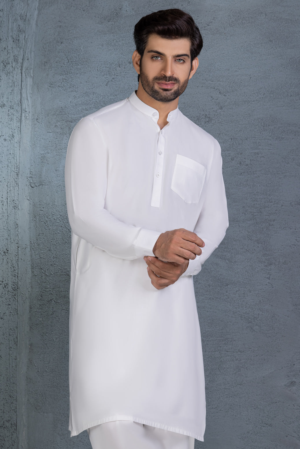 WHITE-BLENDED-SHALWAR SUIT (GSSB22-007)