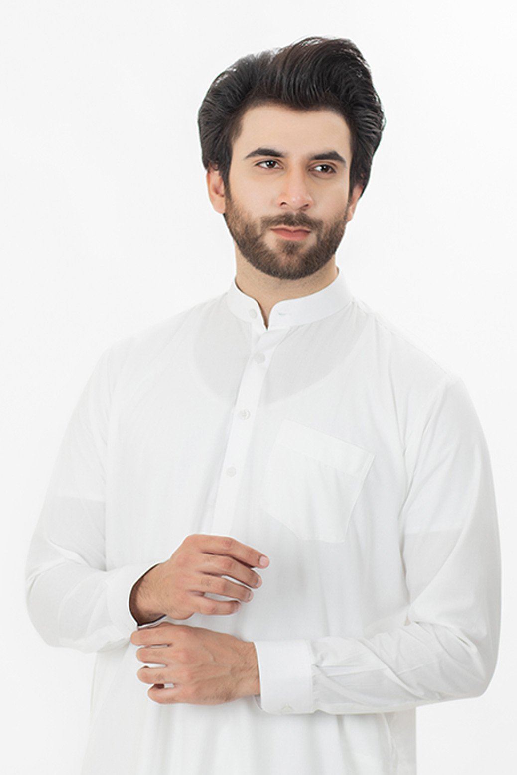 WHITE-BLENDED-SHALWAR SUIT (GSSRB080)