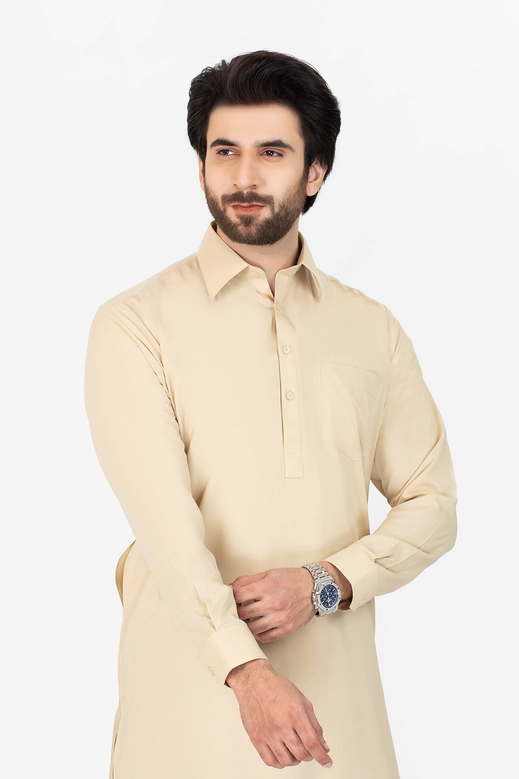 BEIGE-BLENDED-SHALWAR SUIT (GSSS21-001)