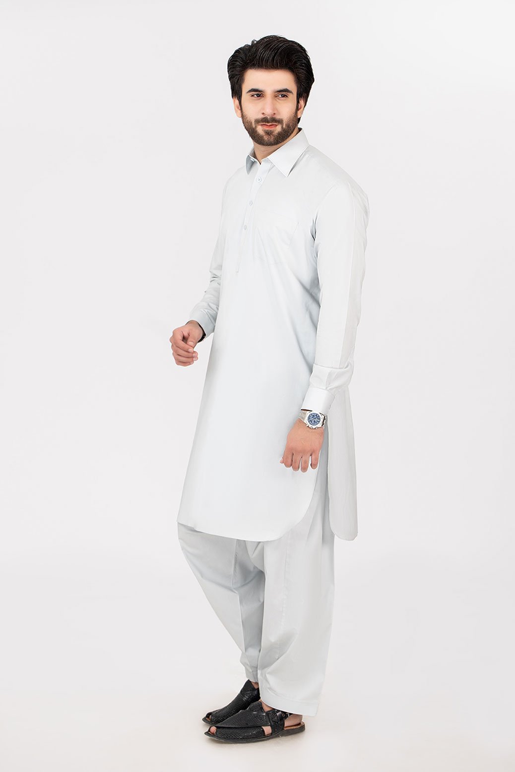 ASH-GRY-BLENDED-SHALWAR SUIT (GSSS21-022)