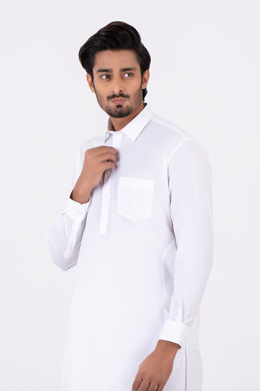 WHITE-COTTON-SHALWAR SUIT (GSSS21-025)