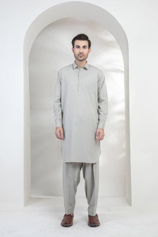 ANTIQUE IVORY-VISCOSE-SHALWAR SUIT (GSSS22-005)