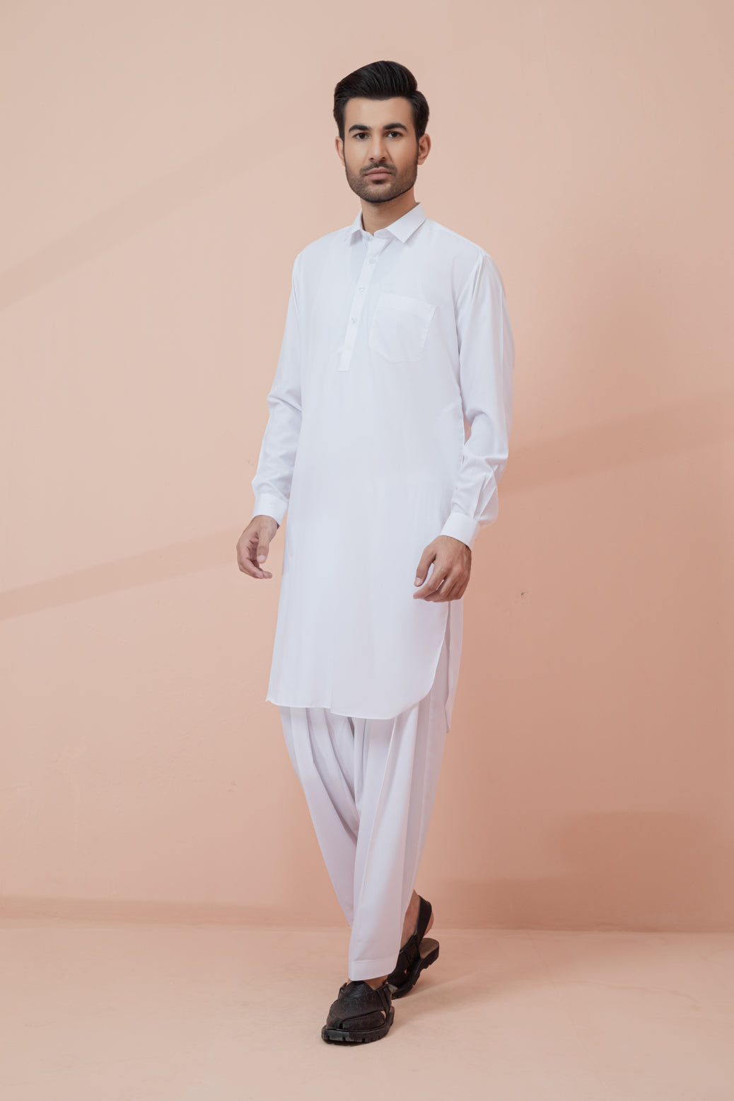 WHITE-BLENDED-SHALWAR SUIT (GSSS22-023)