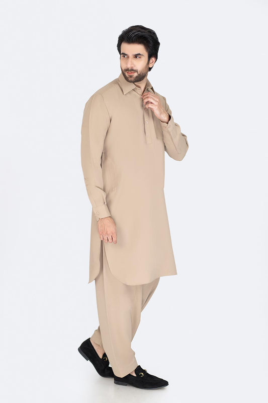 BEIGE-BLENDED-SHALWAR SUIT (GSSW20-009)