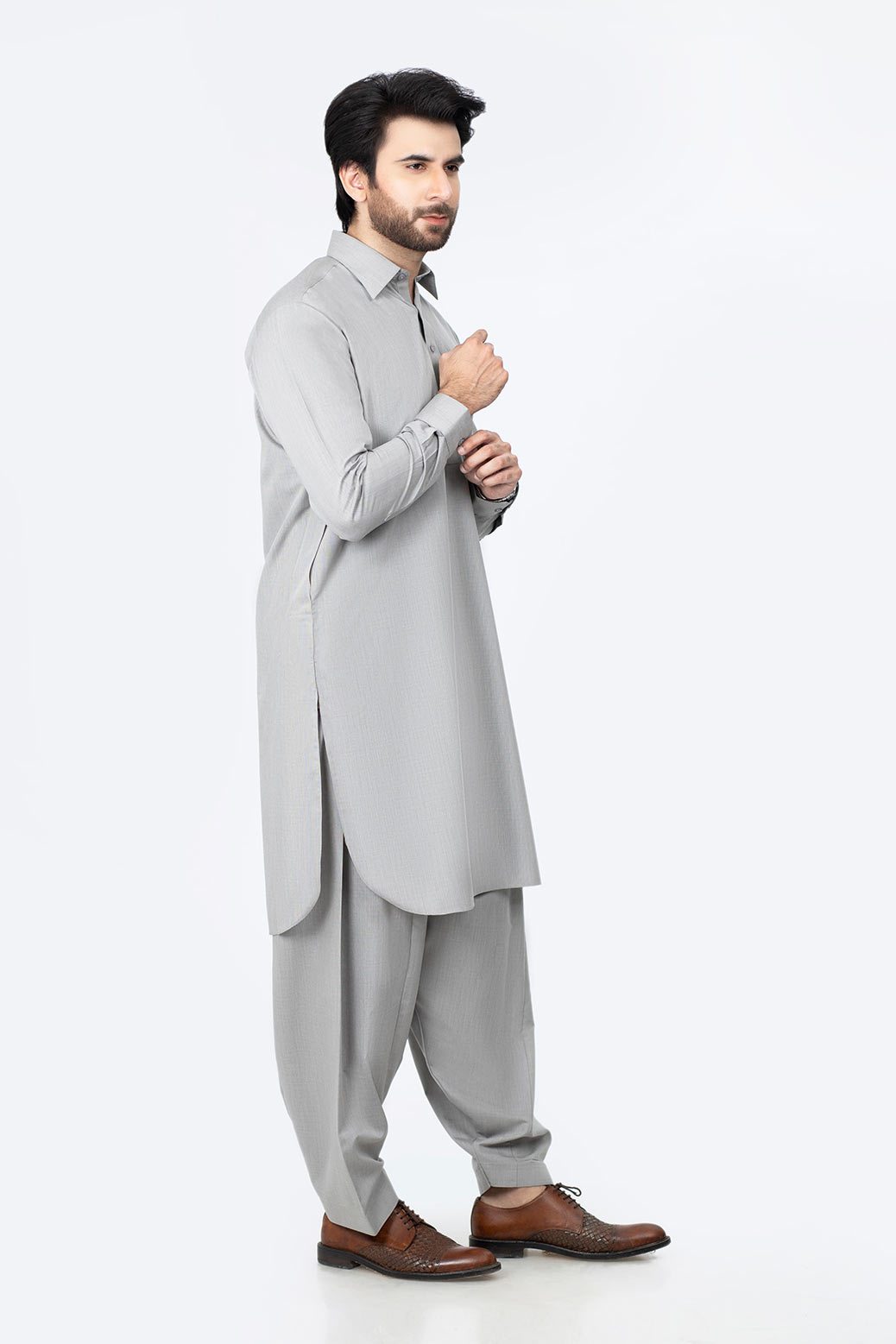 ASH-GREY-BLENDED-SHALWAR SUIT (GSSW20-011)