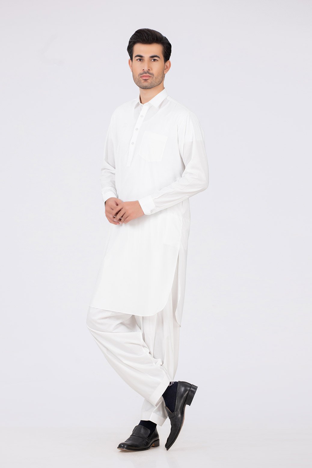 WHITE-VISCOSE-SHALWAR SUIT (GSSW21-017)