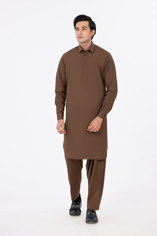 WALNUT-VISCOSE-SHALWAR SUIT (GSSW21-021)