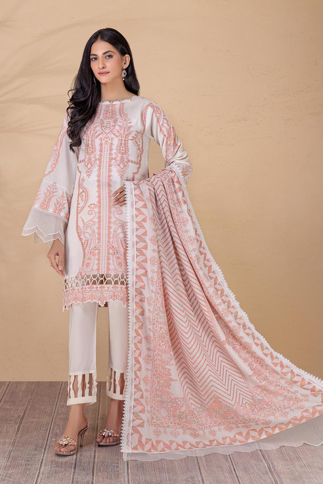 WHITE-JACQUARD-3 PIECE (HV2N223P02)