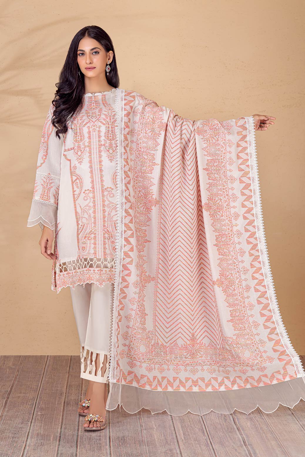 WHITE-JACQUARD-3 PIECE (HV2N223P02)