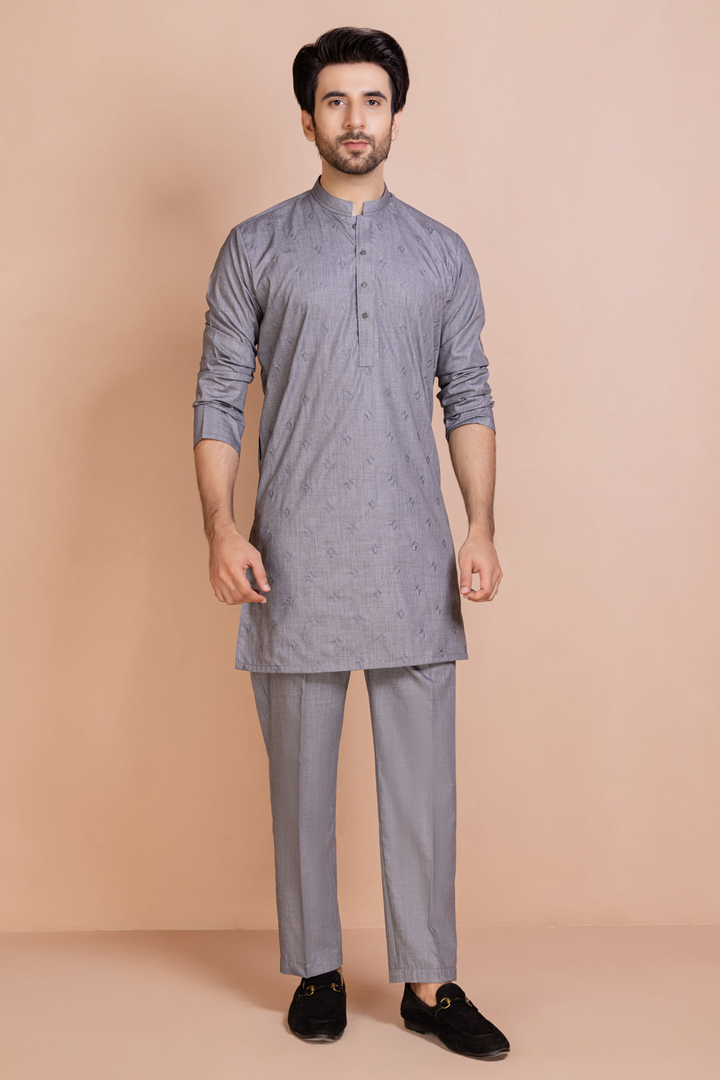 AZURE-BLENDED-KURTA PAJAMA/TROUSER (KSB22-002)