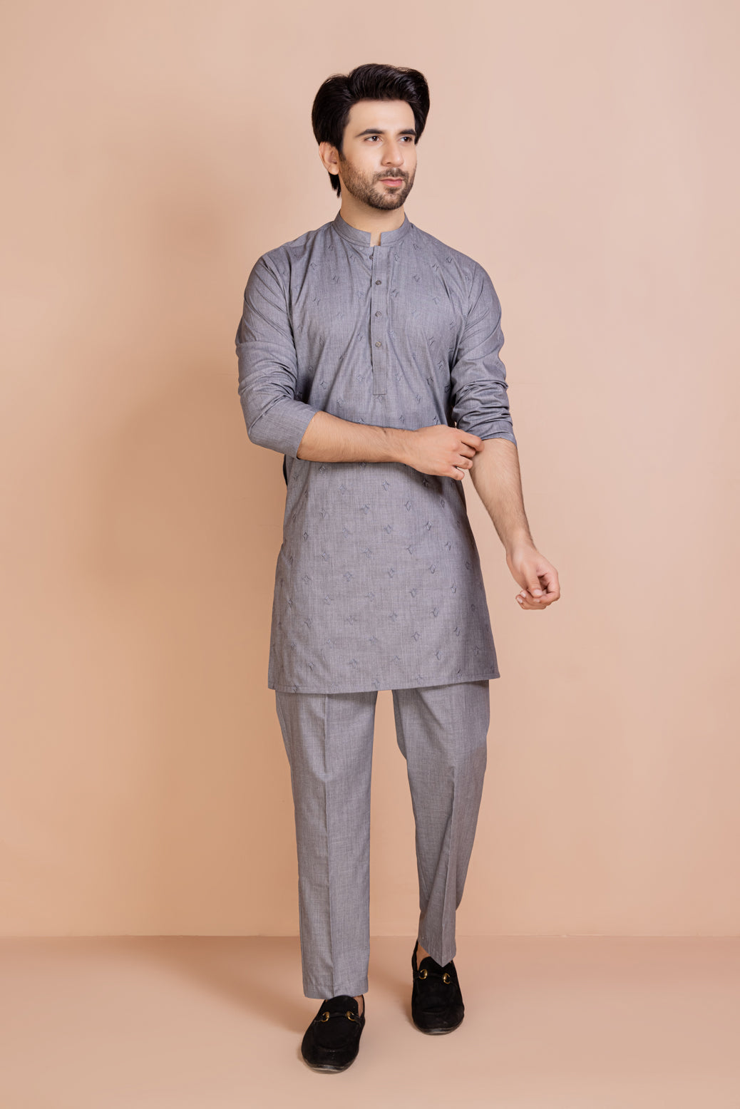 AZURE-BLENDED-KURTA PAJAMA/TROUSER (KSB22-002)