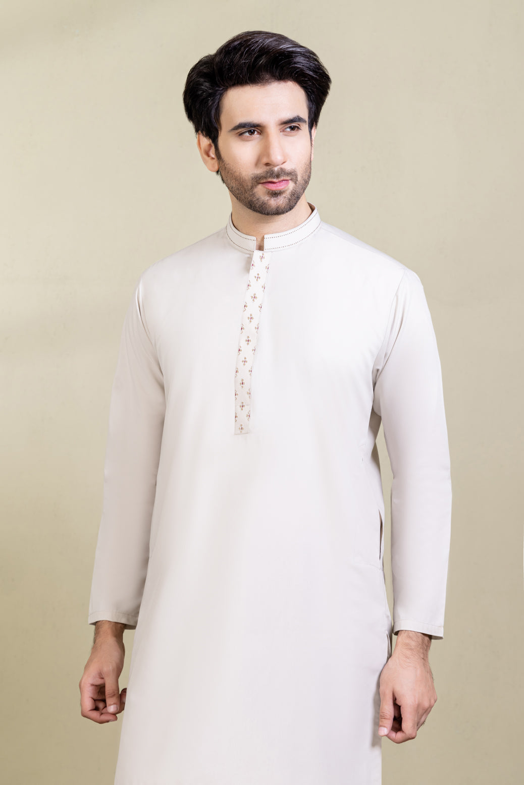 ASH-BLENDED-KURTA PAJAMA/TROUSER (KSB22-007)