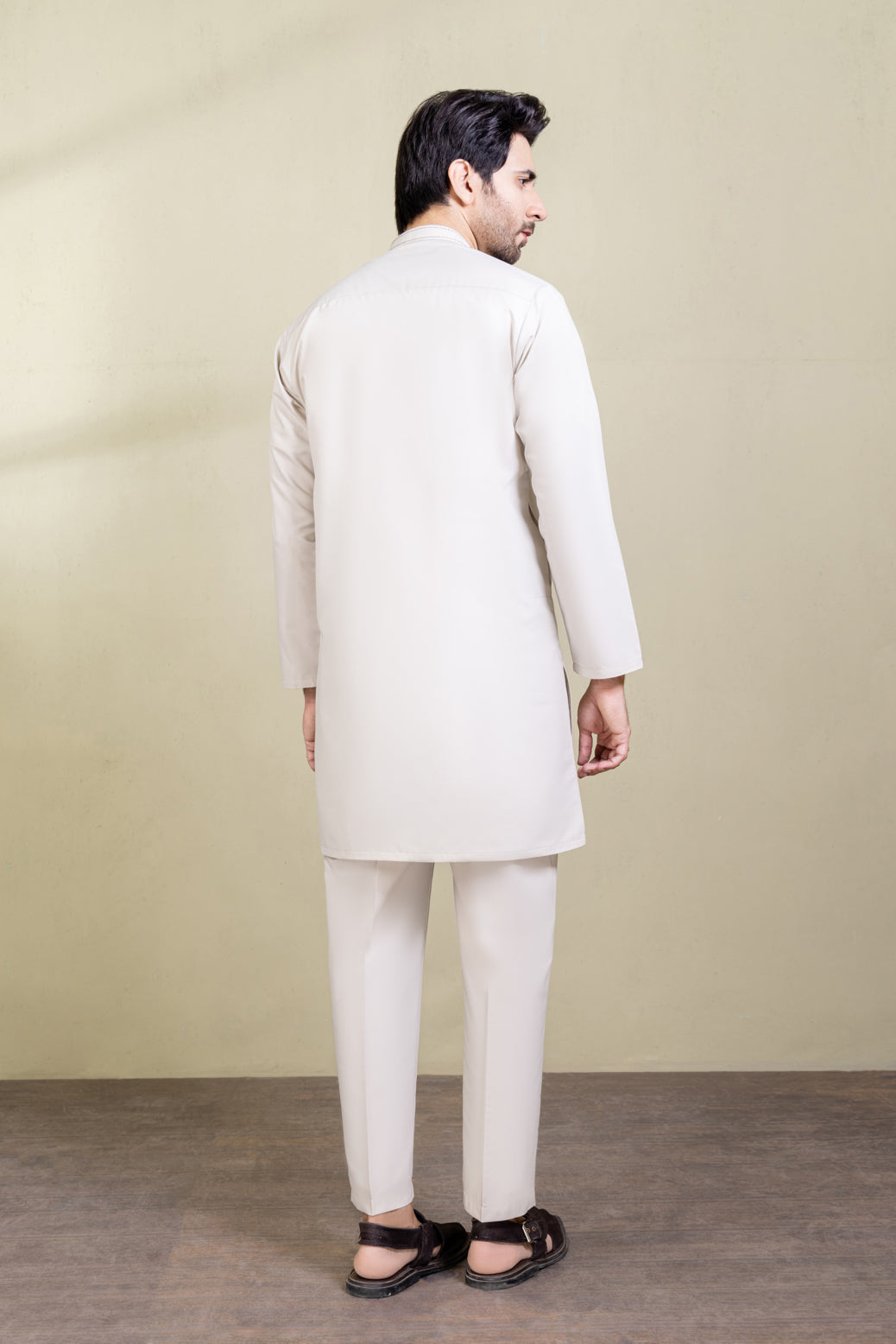 ASH-BLENDED-KURTA PAJAMA/TROUSER (KSB22-007)