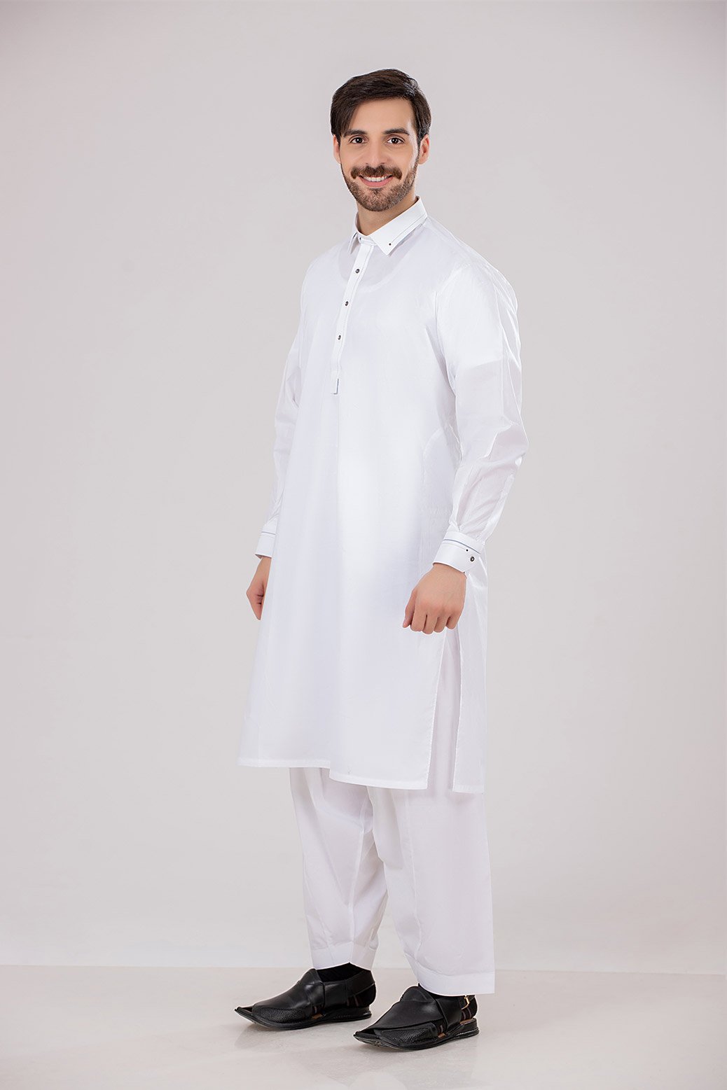 WHITE-COTTON-KURTA SHALWAR (KSBR21-019)