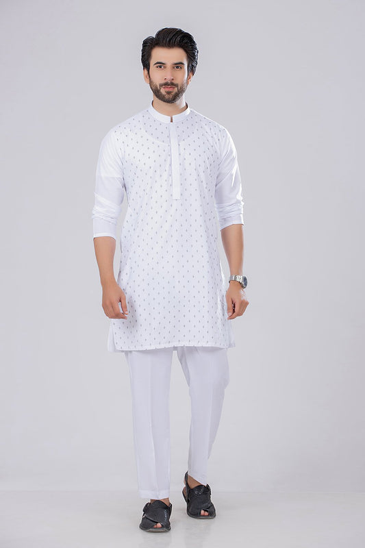 WHITE-VISCOSE-KURTA SHALWAR (KSBR21-033)