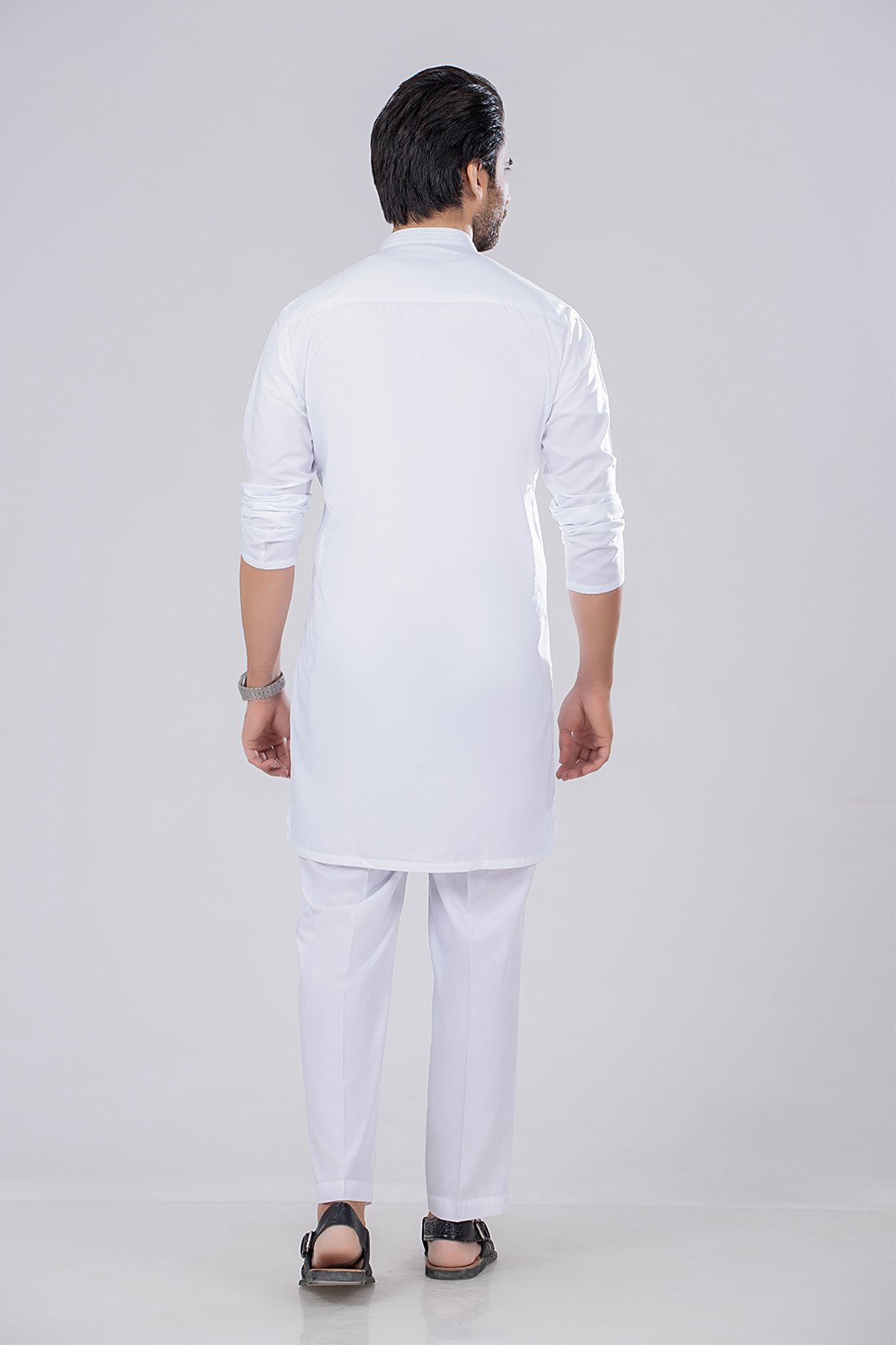 WHITE-VISCOSE-KURTA SHALWAR (KSBR21-033)