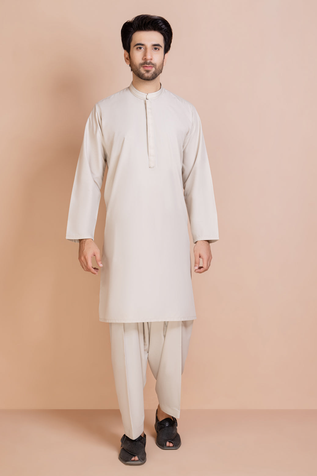 ASH-BLENDED-KURTA SHALWAR (KSRB22-010)