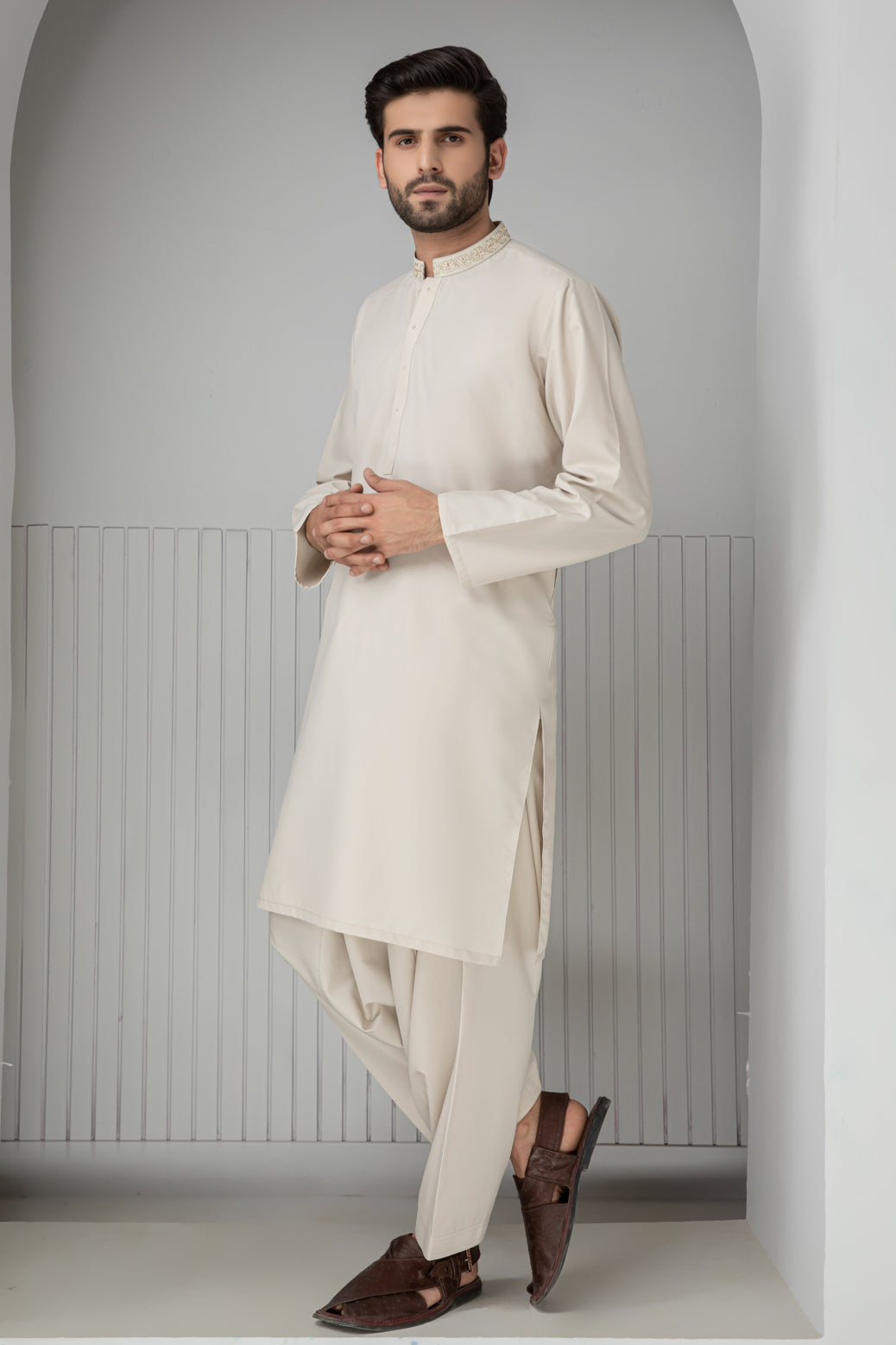 ASH-BLENDED-KURTA SHALWAR (KSRR22-023)