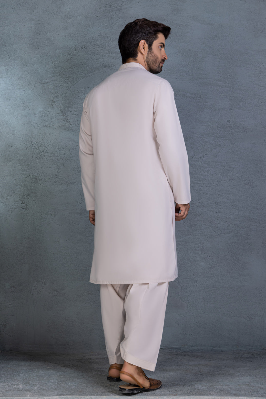 ASH-WHITE-BLENDED-KURTA SHALWAR(KSRR22-051)