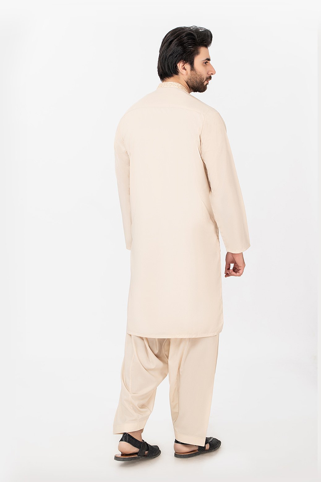 BEIGE-BLENDED-KURTA SHALWAR (KSRS21-016)